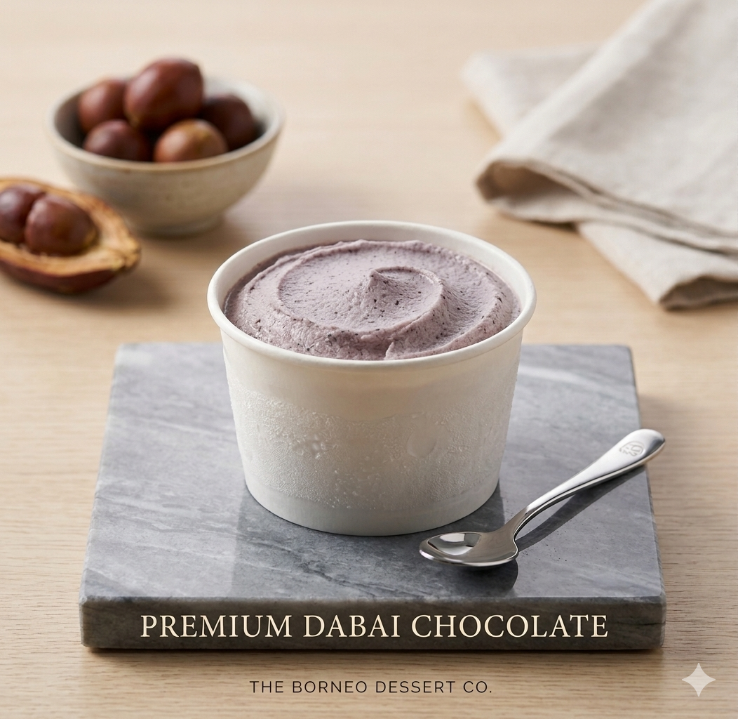 Dabai ice cream — no-churn Borneo dessert